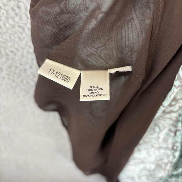 Y2k Dress Sz 4 Paisley Coquette Feminine Dainty Floral Empire Waist Loralei VTG - Picture 6 of 12